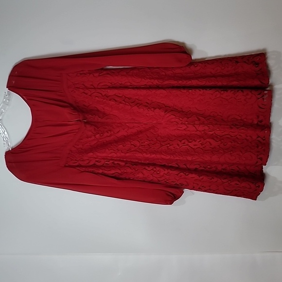 Anthroplogie - Taylor ~ Red Lace Dress - Picture 8 of 15